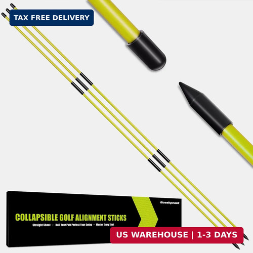 Collapsible golf alignment - collapsible,